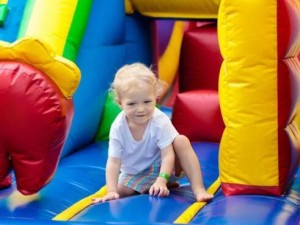 How old should child be too go on bouncy castle?