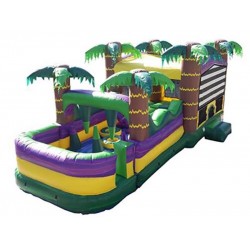 Tropical Bounce House Obstacle Combo
