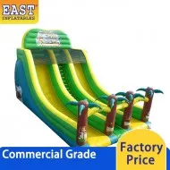 Inflatable Jungle Double Line Slide