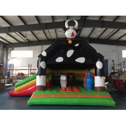 Cow Inflatable Bounce House With Slide