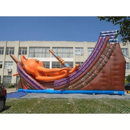 Kraken Inflatable Pirate Ship Slide Kraken Inflatable Pirate Ship Slide