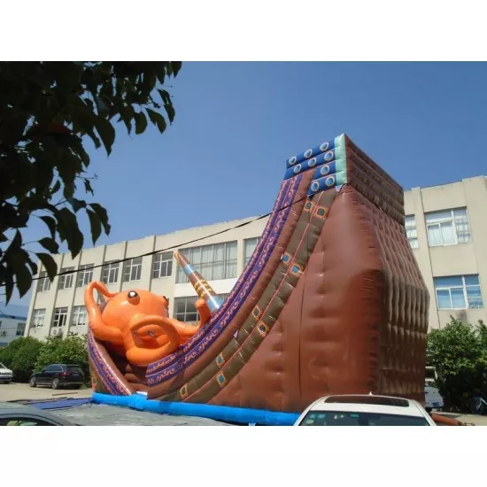 Kraken Inflatable Pirate Ship Slide Kraken Inflatable Pirate Ship Slide